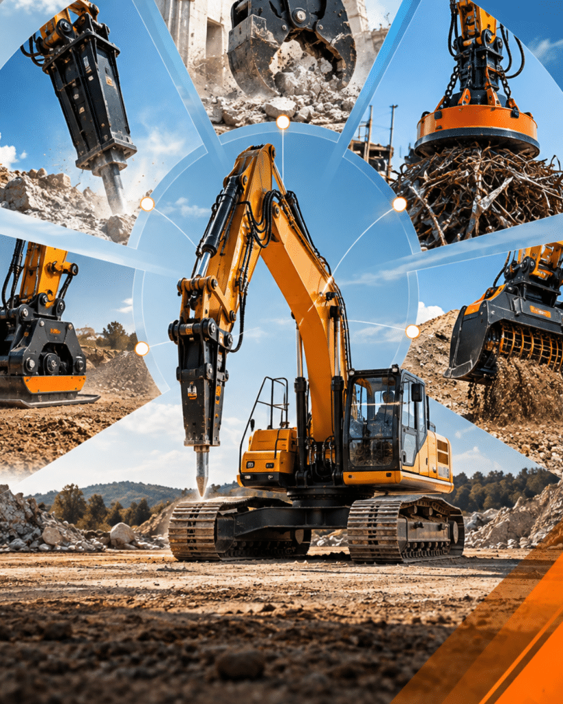 <strong>Più attrezzature, un solo escavatore: come aumentare la versatilità in cantiere</strong>